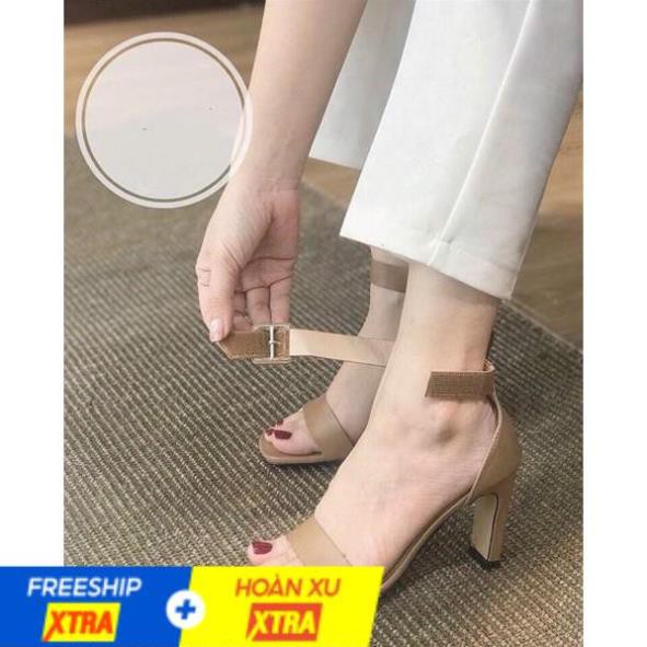 SIÊU PHẨM SANDAL GÓT MẢNH QUAI DÁN CÀI D0021E