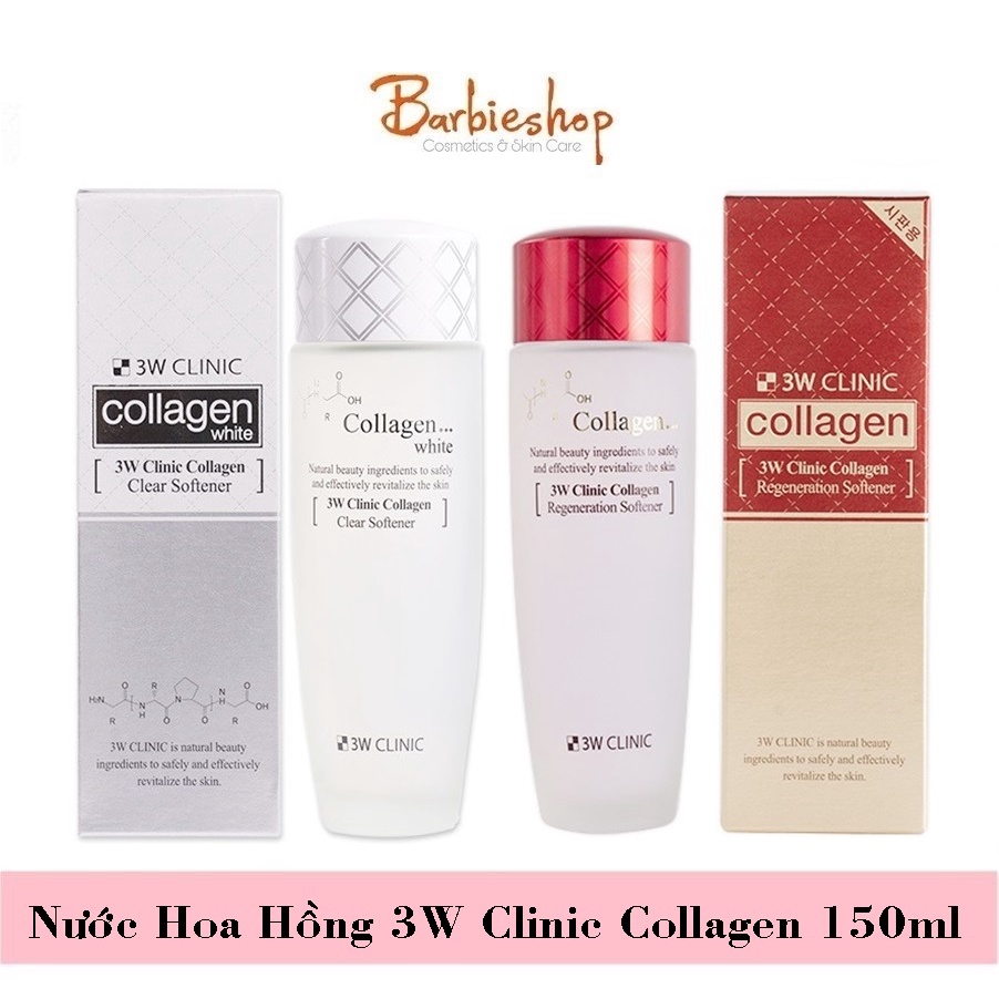 Nước Hoa Hồng 3W Clinic Collagen 150ml