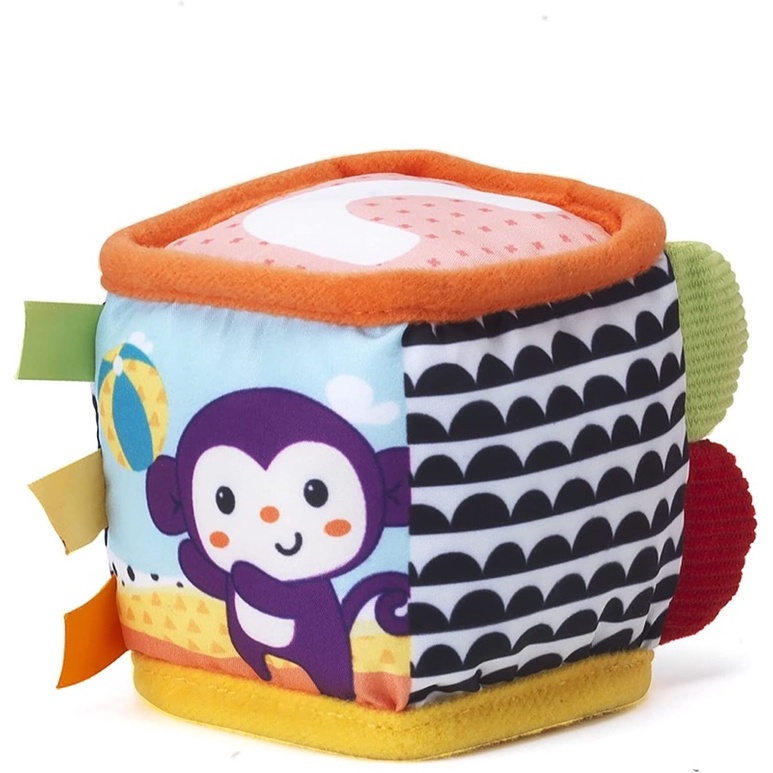 Set 4 khối đồ chơi vải khám phá phát triển các kỹ năng cho bé Infantino - Discover and Play Soft Blocks