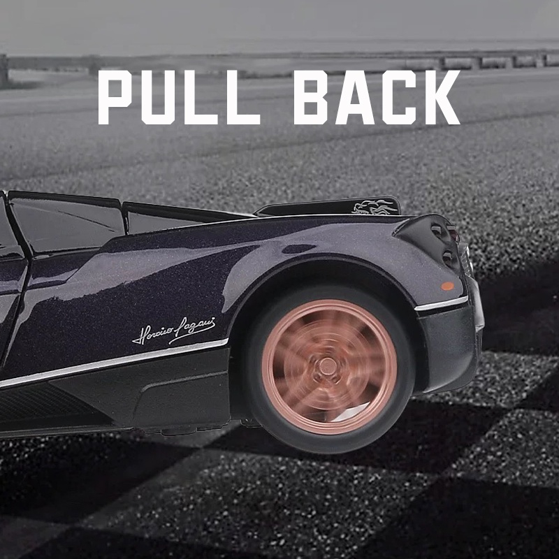Mô Hình Xe Hơi Pagani Huayra Tỉ Lệ 1: 32 Bằng Hợp Kim Có Đèn Và Nhạc Độc Đáo Sống Động