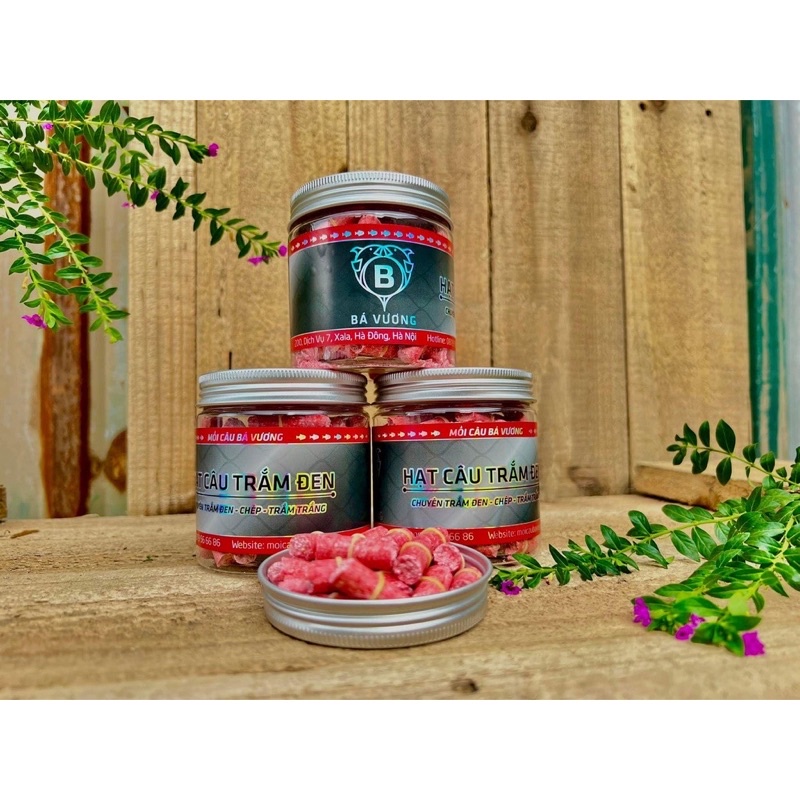 Lọ hạt xả câu trắm đen Bá Vương, hạt câu tổng hợp buộc nịt