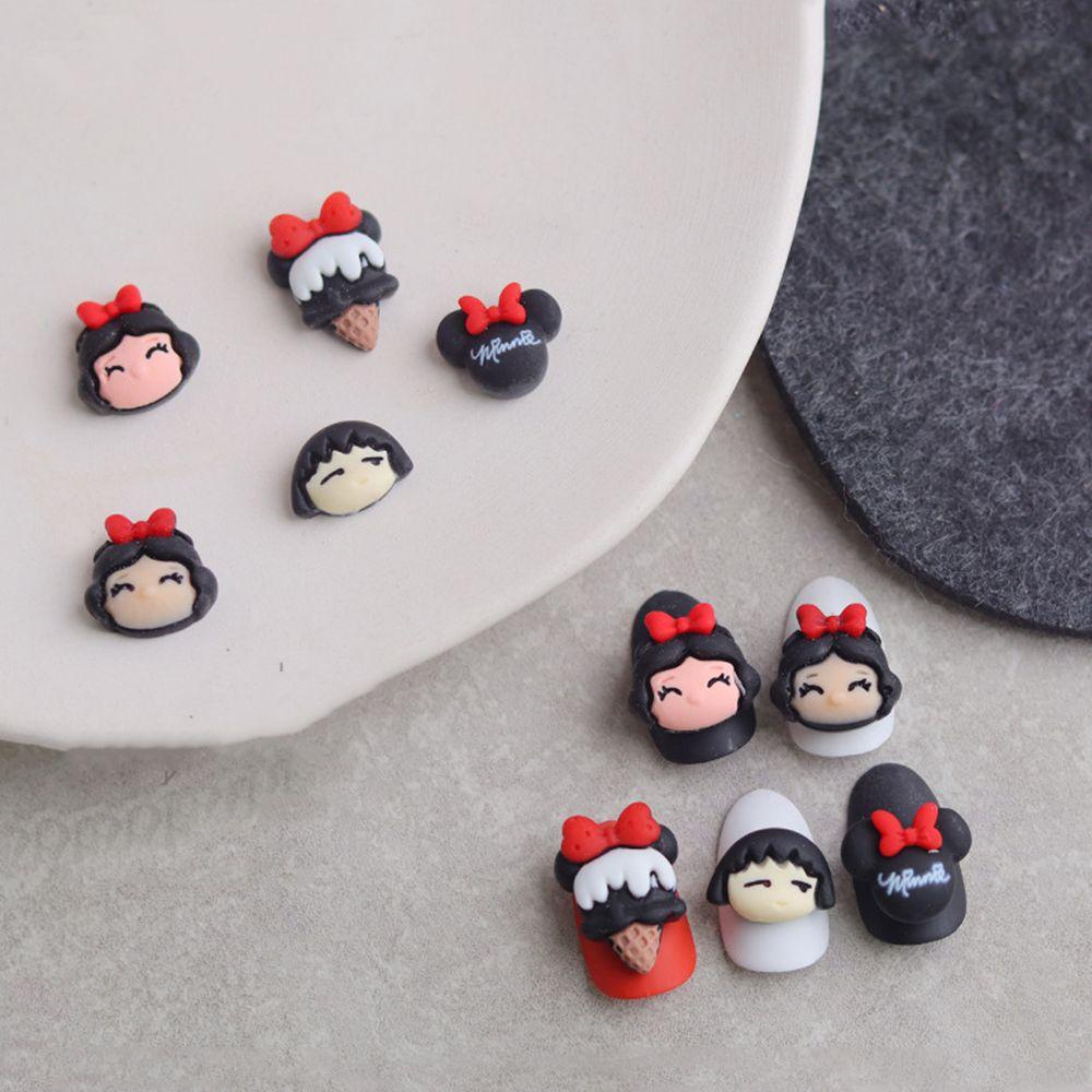 Bộ Phụ Kiện Trang Trí Móng Tay 3D Hình Công Chúa Disney