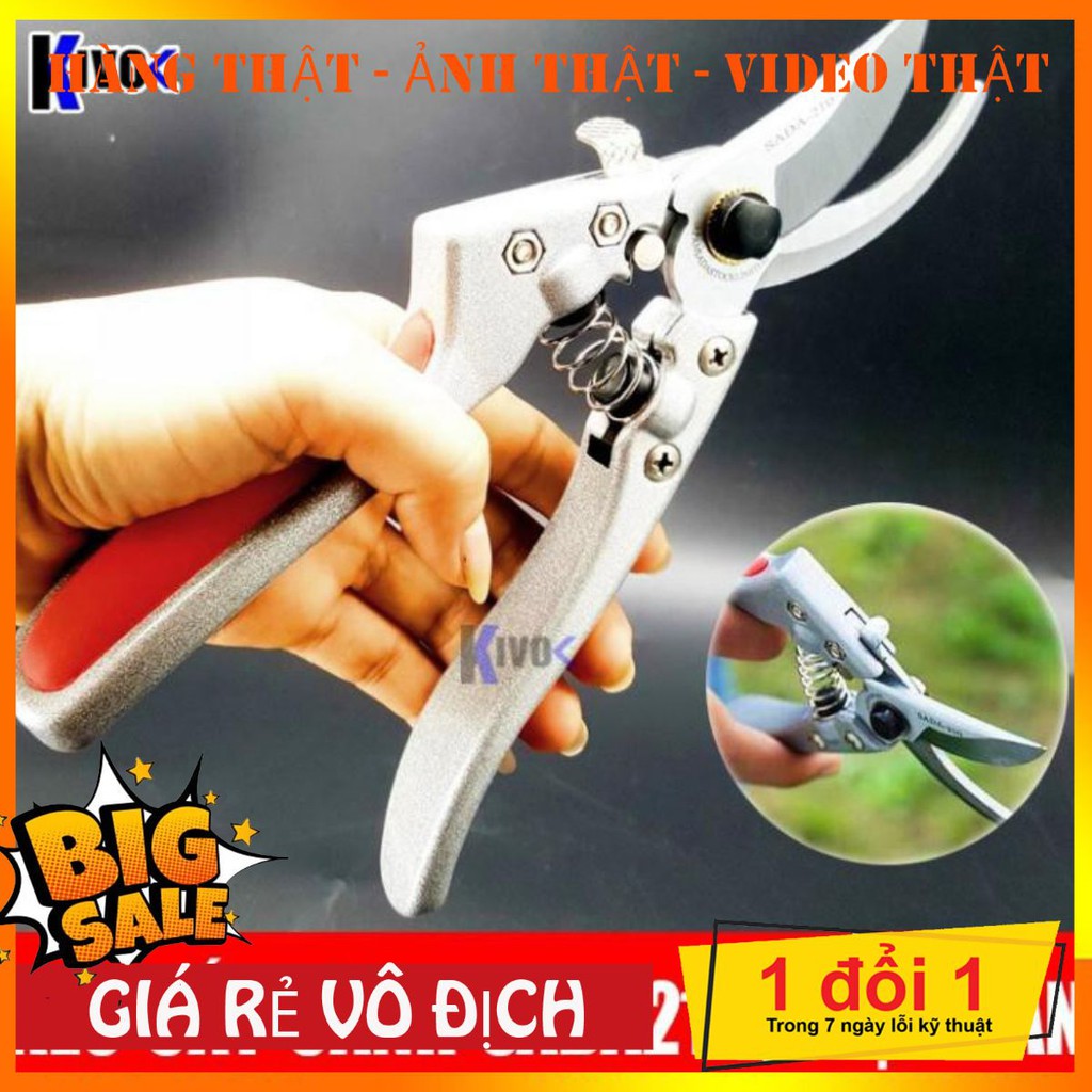 Kéo Cắt Cành Cây Trên Cao Sada 210 Nhật Bản 210mm / Cắt Cành - Tỉa Cành - Cắt Cuống Trái - Cắt Bonsai - Kéo Cắt Hoa Quả