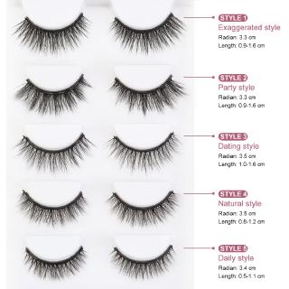 Bộ 5 Cặp Lông Mi Giả Từ Tính MAANGE