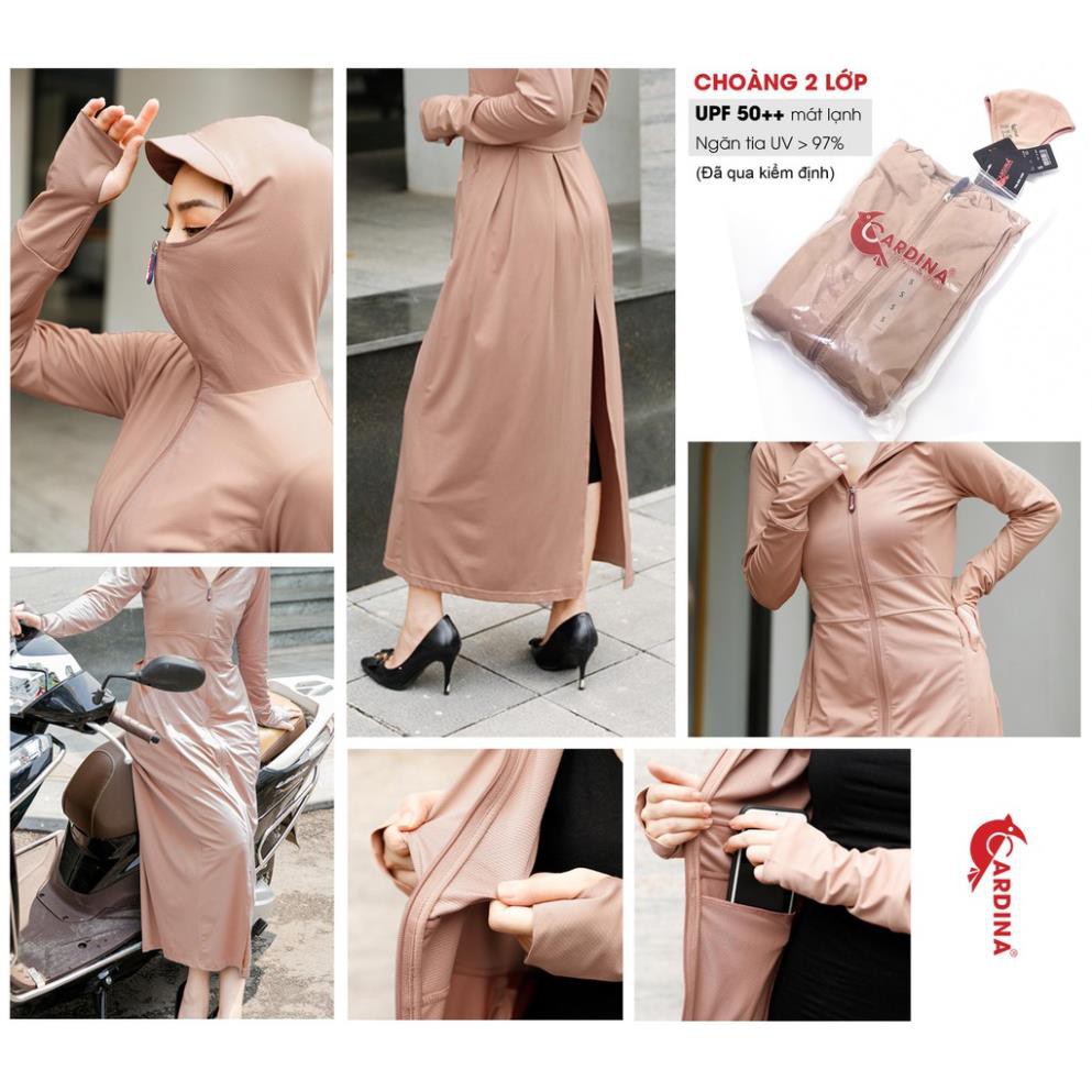 Bộ áo choàng chống nắng Nữ liền thân - Thun Lạnh cao cấp | BigBuy360 - bigbuy360.vn