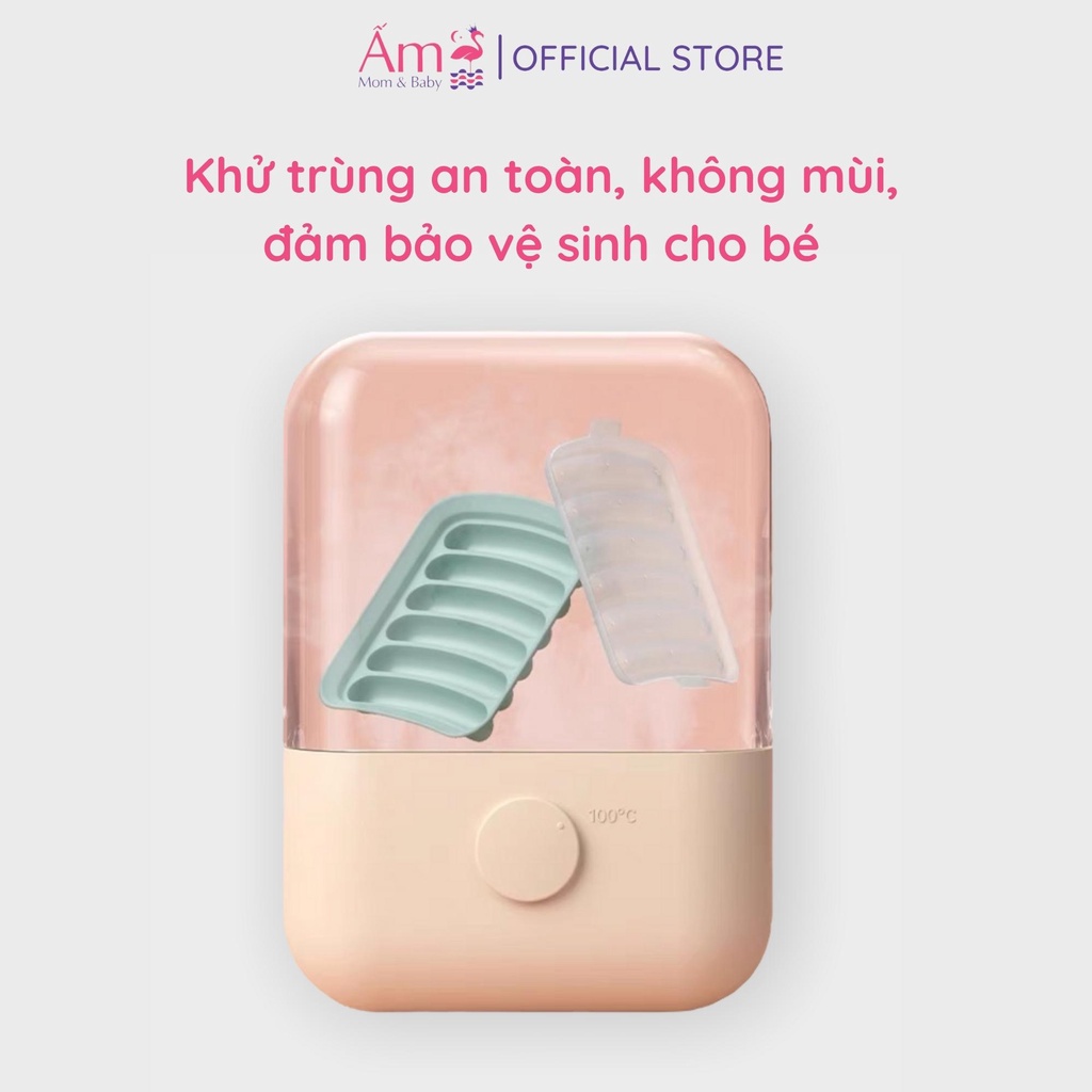 Khuôn Xúc Xích Silicone Cho Bé Ăn Dặm Ấm Baby Chia 6 Ngăn Tiện Lợi Chịu Được Nhiệt Độ Cao Ấm Gift Decor