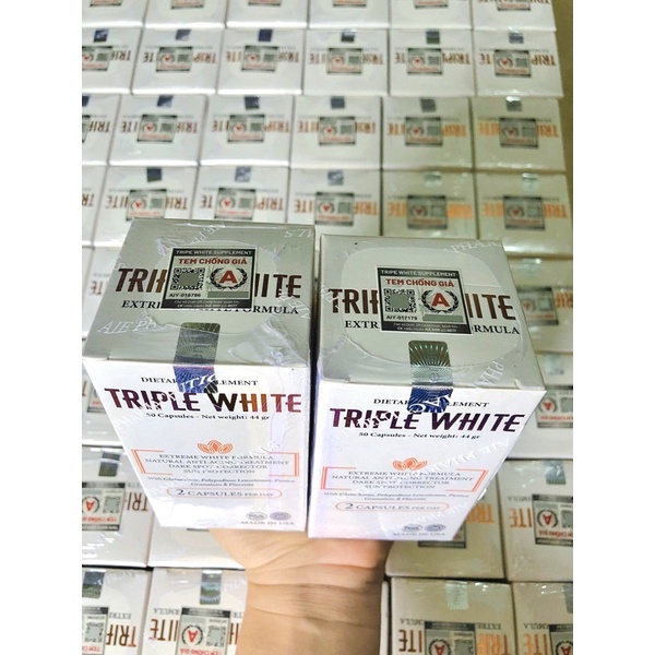 Viên Uống Triple White - Viên Uống Trắng Da Chống Nắng Giảm Thâm Nám