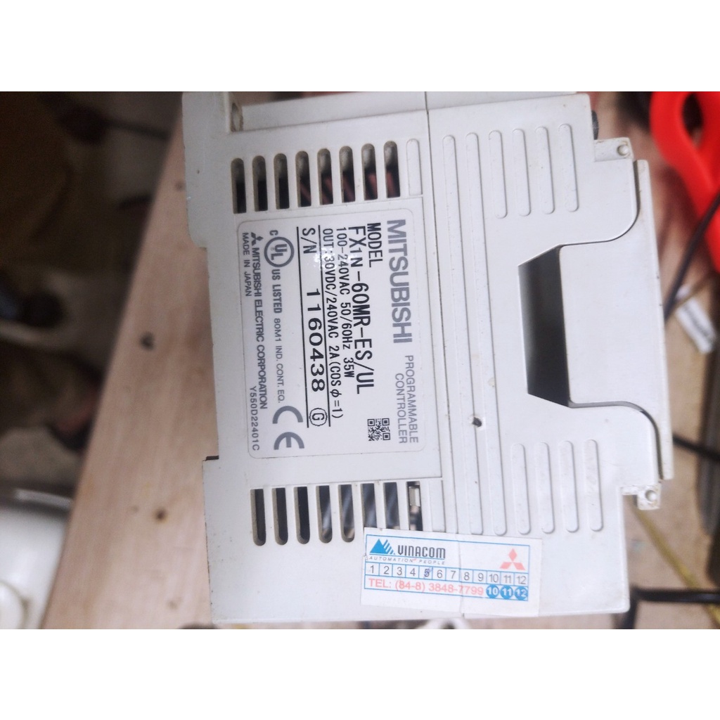 Bộ điều khiển lập trình PLC Mitsubishi FX1N-60MR-ES/UL hàng đẹp tháo máy