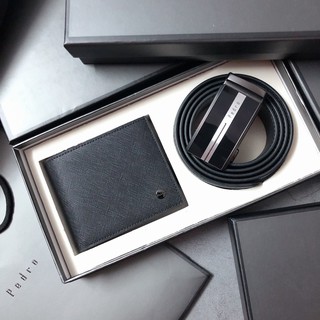 Set Pedro ví logo tròn + nịt trơn sọc giữa - S127