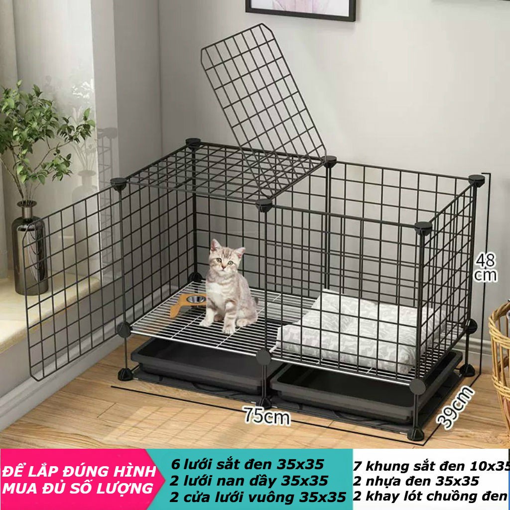 {SALE} COMBO CHUỒNG QUÂY LƯỚI LẮP GHÉP SƠN TĨNH ĐIỆN CHO THÚ CƯNG TIỆN LỢI