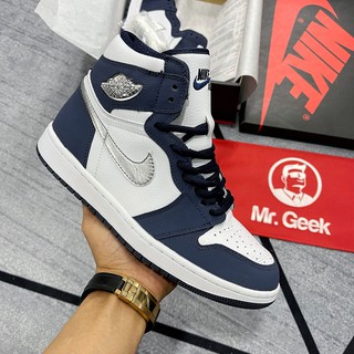 [GeekSneaker] Giày Sneaker Cổ Cao | JD1 | Giày Thể Thao - Jordan 1 High COJP Midnight Navy