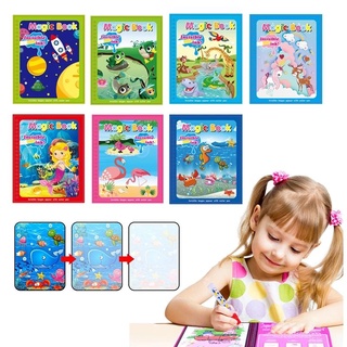 Tranh Tô Màu Nước Ma Thuật Magic Water Book Tranh Tô Thần Kì nhiều chủ đề cho bé