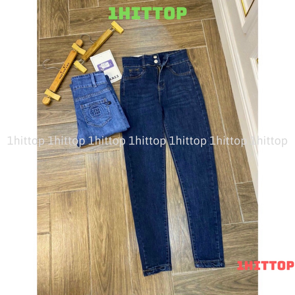 Quần jean lưng cao 2 khuy cạp cao 1hittop