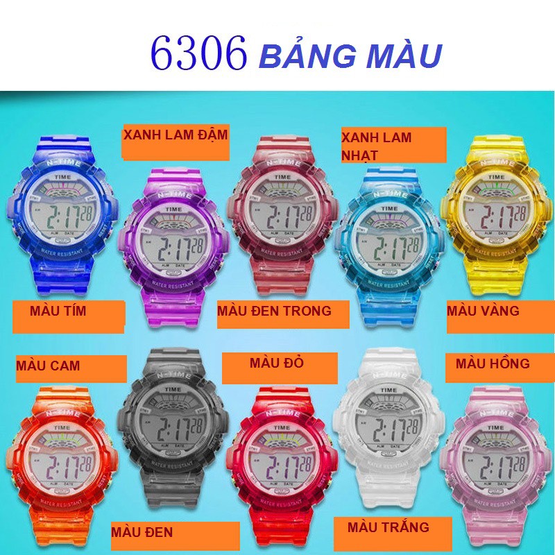 Đồng hồ trẻ em học sinh TIME thạch anh không thấm nước NT -6306 | BigBuy360 - bigbuy360.vn