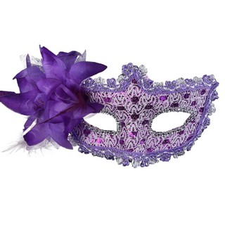 Mặt nạ hóa trang Halloween 2020 hình hoa lệch bên.