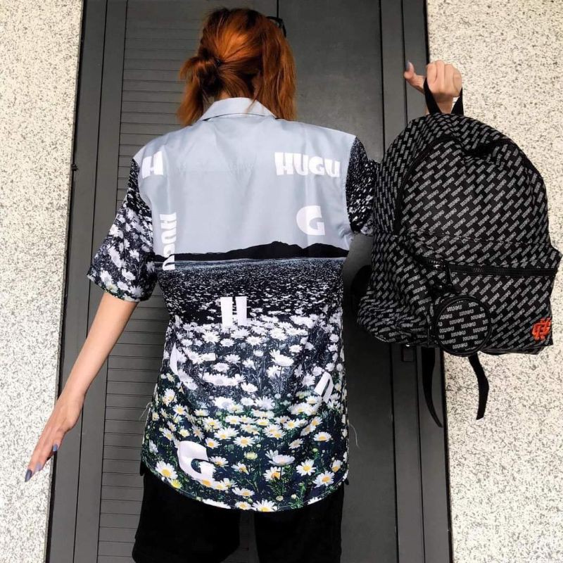 Áo sơ mi hoa cúc nhí unisex form rộng