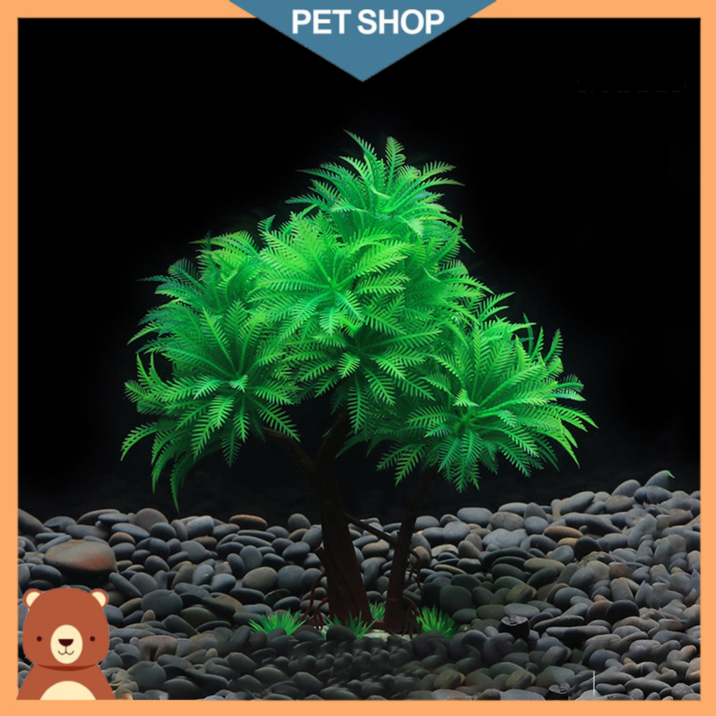 Cây Giả Bằng Nhựa Dùng Trang Trí Bể Cá Độc Đáo