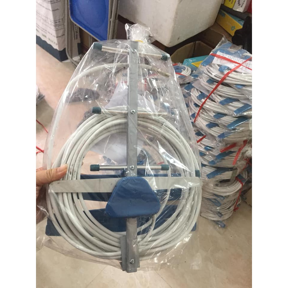 Anten Liền Dây 15M Tích Hợp với TIVI & Đầu Thu KTS