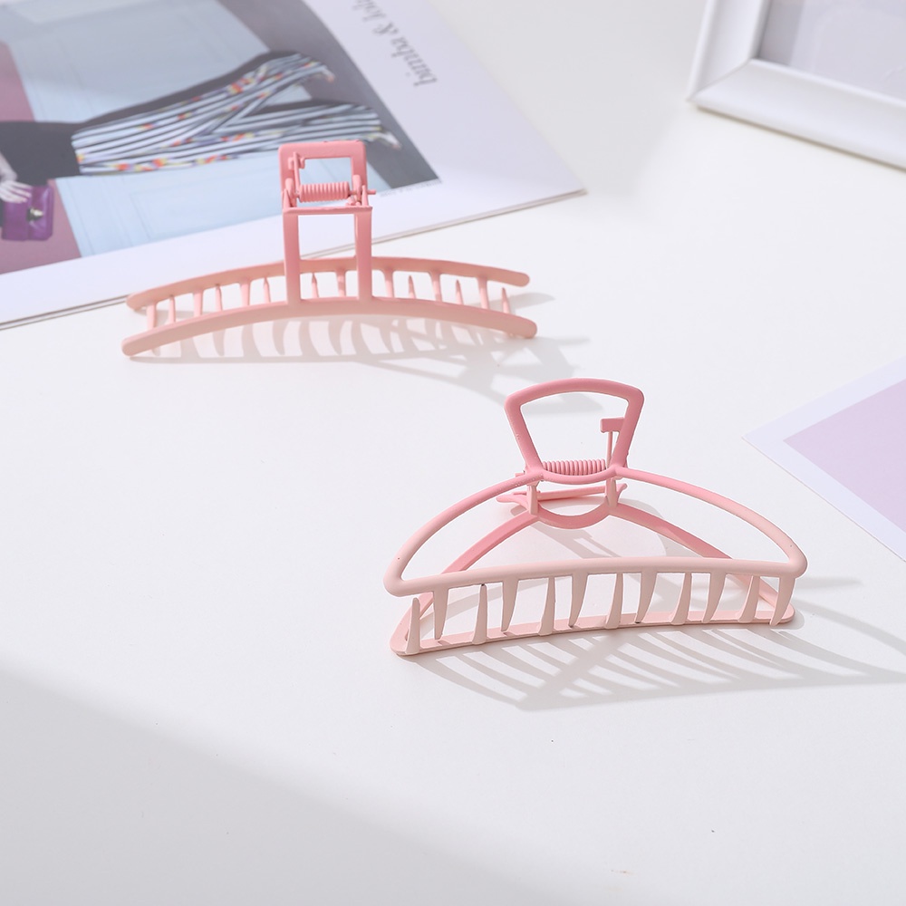 Kẹp Tóc Hình Hoa Tulip Màu Hồng Gradient Bằng Kim Loại Thời Trang Cho Nữ