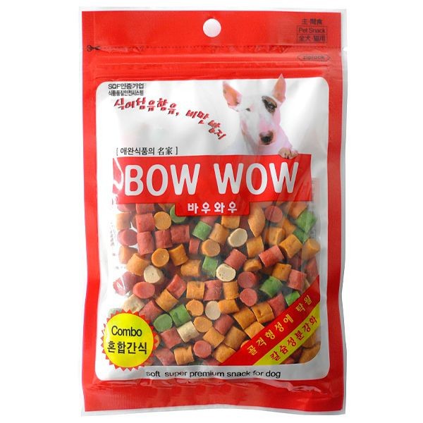 Snack dinh dưỡng cho thú cưng Bow Wow mix đủ vị 150g
