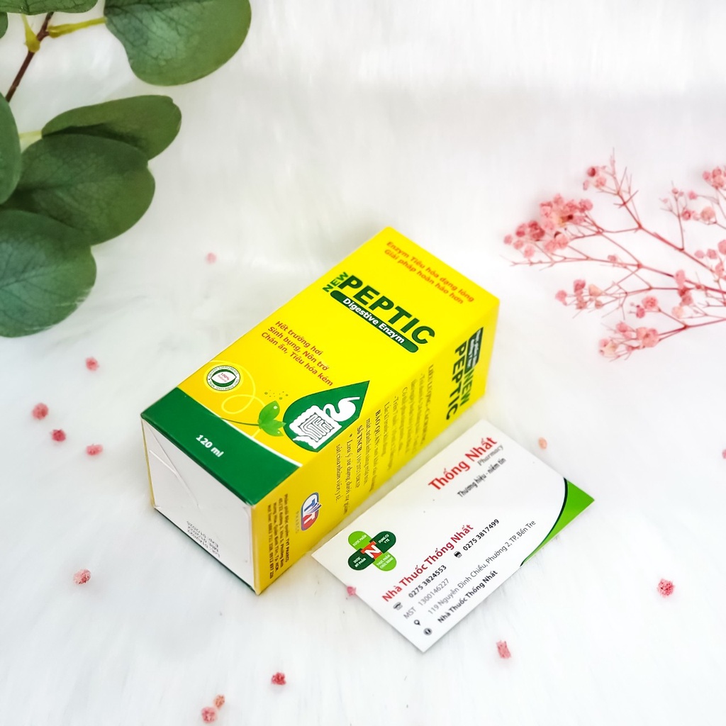 Siro giảm đầy hơi, nôn trớ, tăng hấp thu chất dinh dưỡng cho bé New Peptic chai 60ml