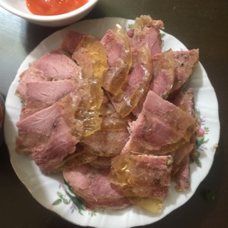Giò bê nghệ an + rau củ quả thập cẩm sấy
