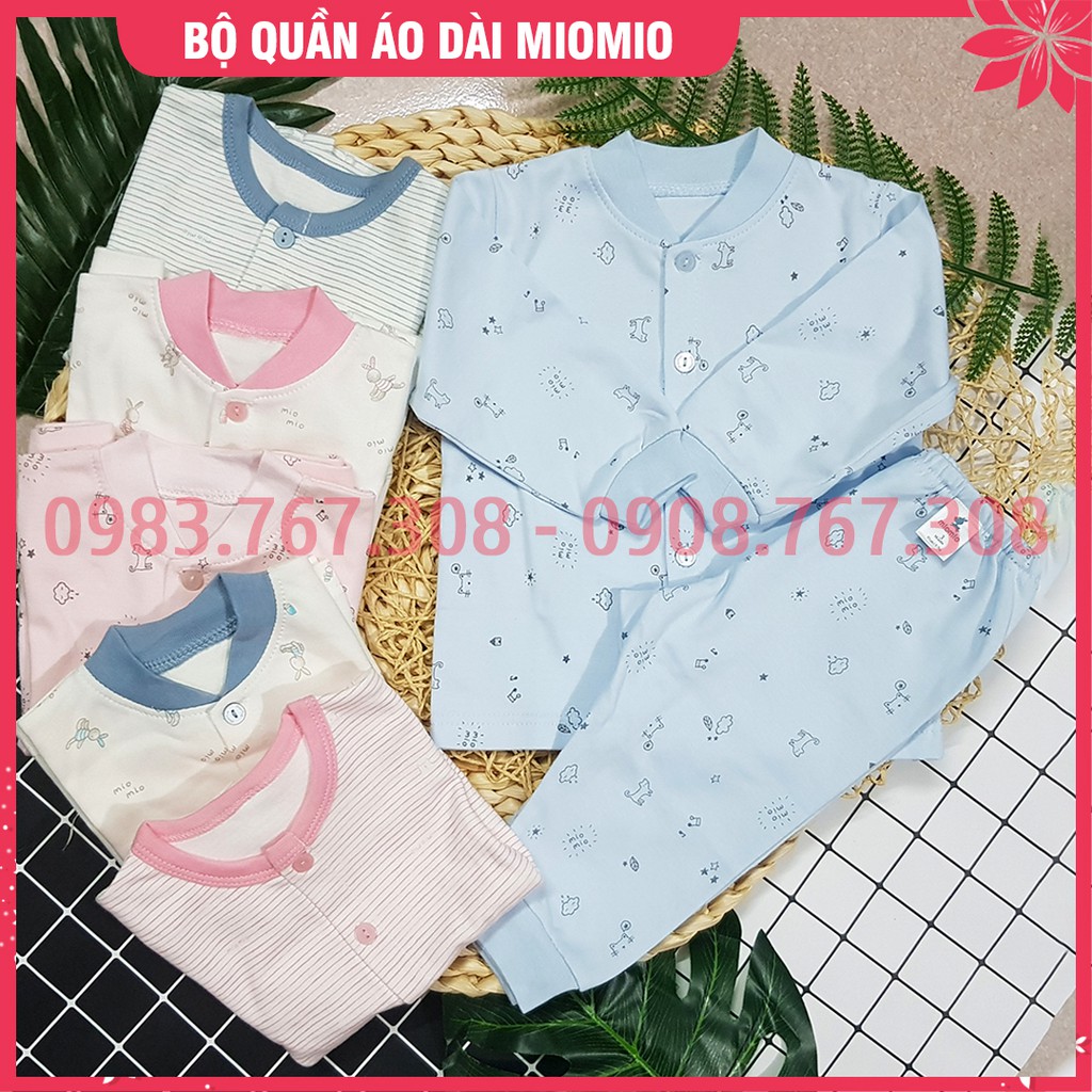 Bộ Quần Áo Sơ Sinh Cài Giữa MioMio Dày Vừa Cho Bé - Mio Mio Việt Nam