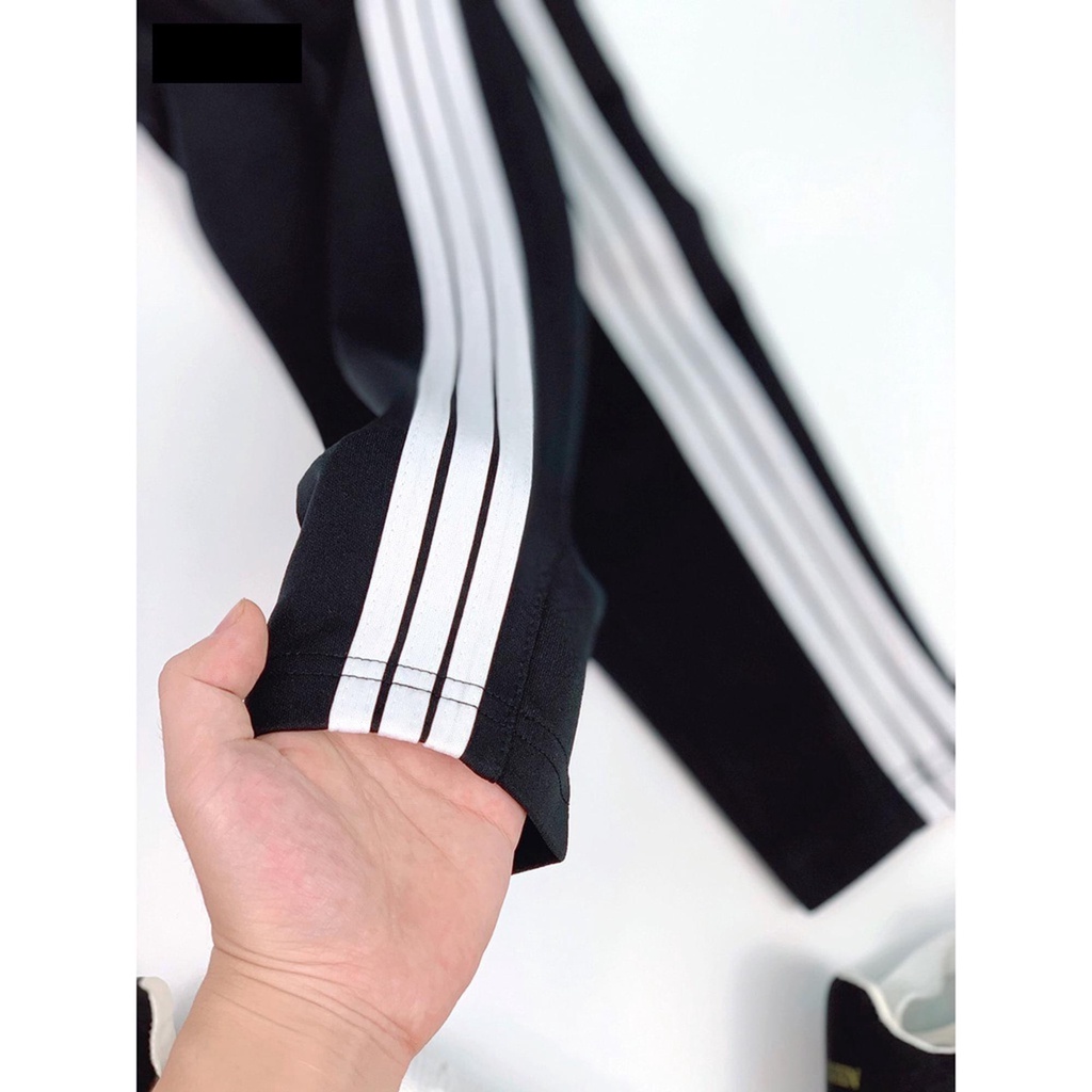 Quần jogger Nam Ba Sọc Thun poly ống buông