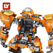 LEGO Lắp Ráp Xếp Hình Marvel Mô Hình Robot Hulkbuster Iron Man Cam MK38 610 Khối LY76019 - Đồ Chơi Trẻ Em