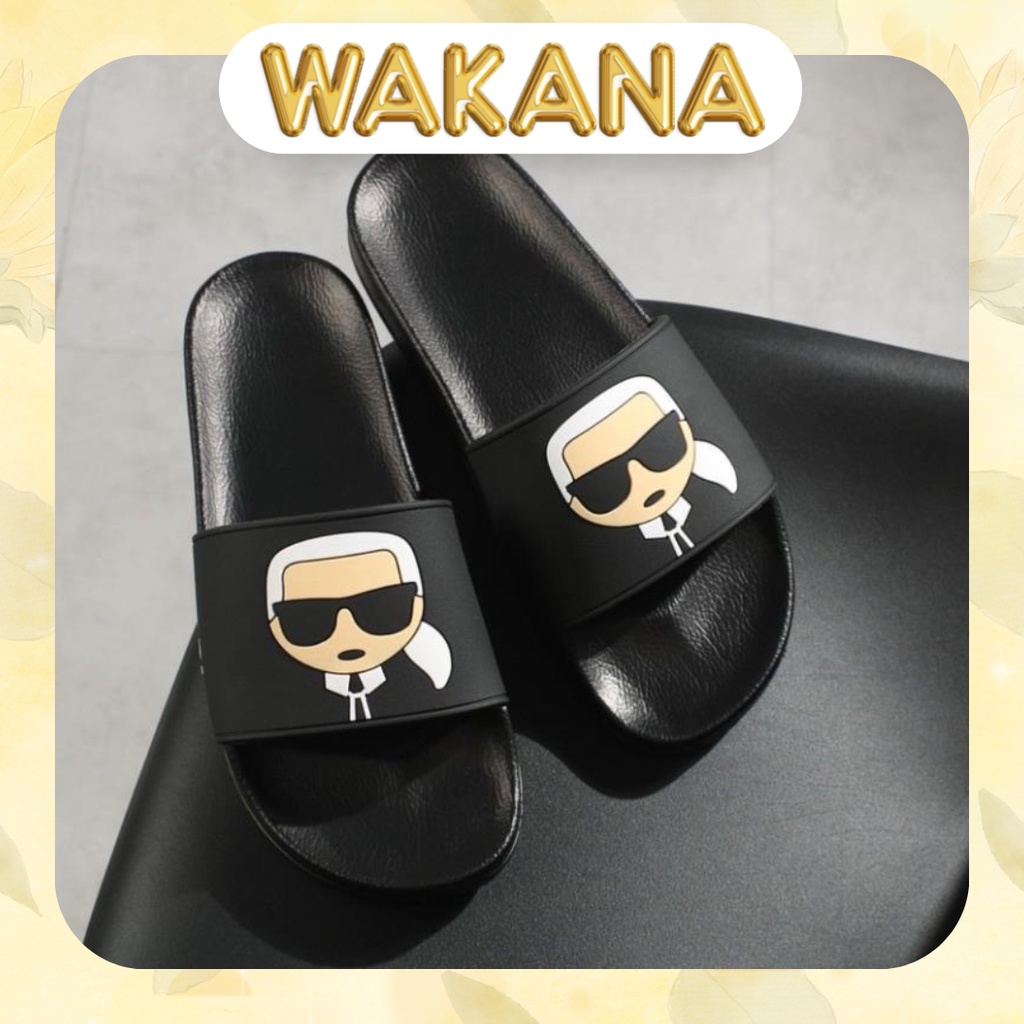 Dép quai ngang nam Karl mẫu mới hàng siêu cấp WAKANA