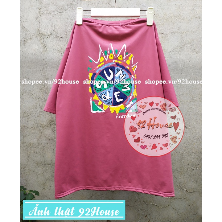 Áo thun nam nữ mùa hè tự do tay lỡ phom rộng áo phông unisex