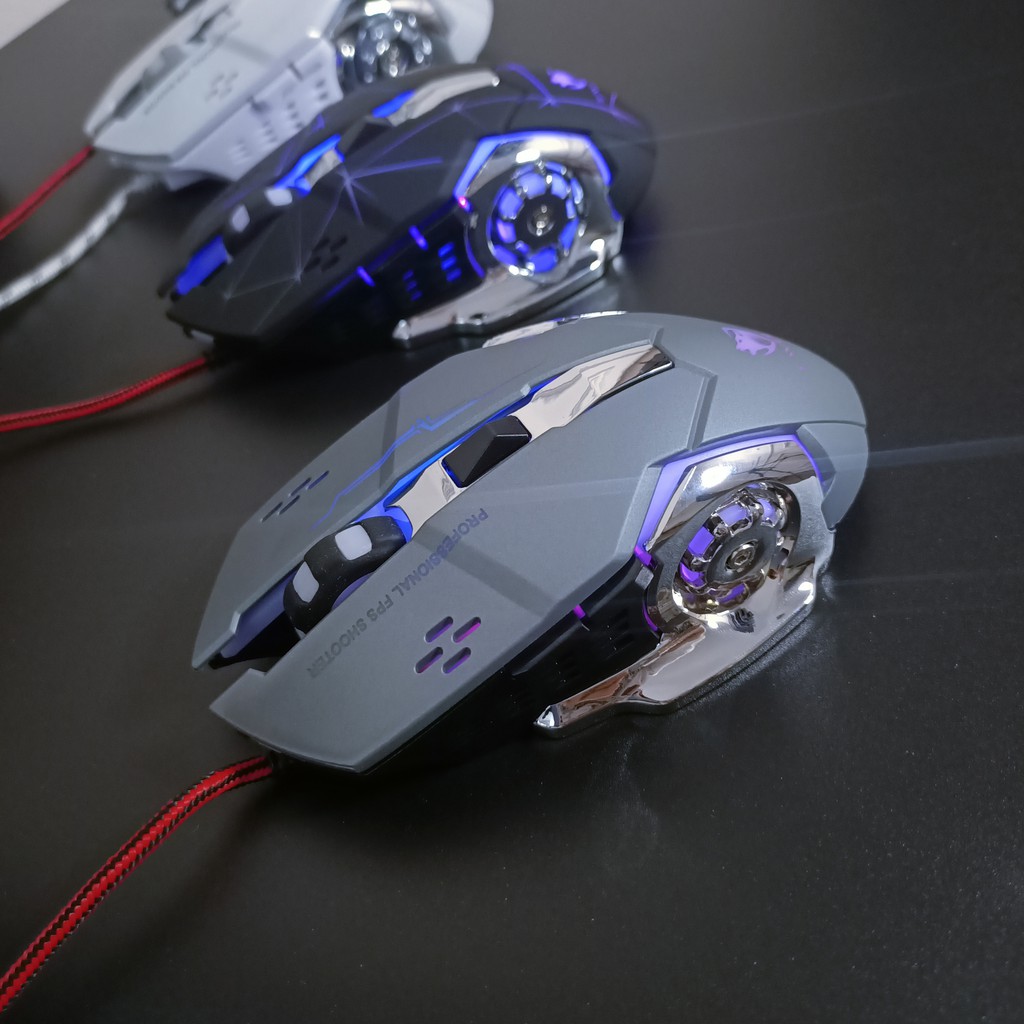 Chuột game thủ cực bền thiết kế độc lạ có LED nhiều màu