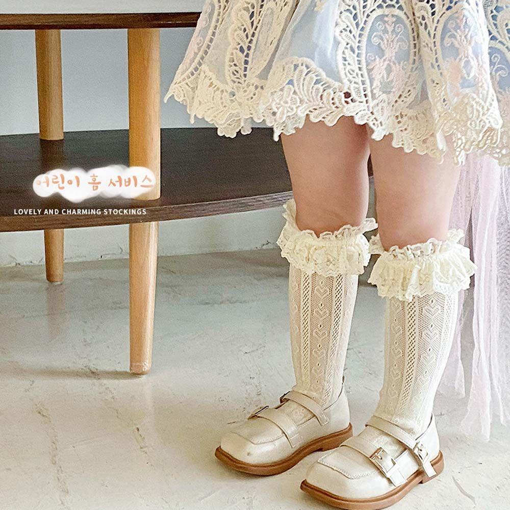 Đôi Vớ Lưới Rỗng Đính Nơ Phong Cách Lolita Nhật Bản Đáng Yêu Dành Cho Bé Gái