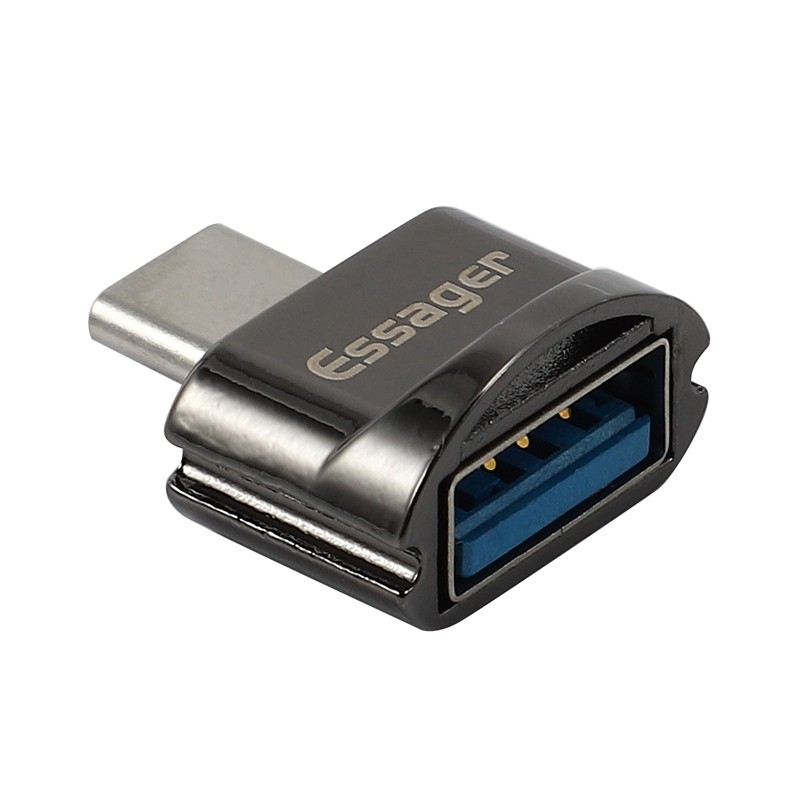 ESSAGER Đầu Chuyển Đổi Usb 3.0 Type-C Sang Otg Cho Samsung S10 Xiaomi Mi 9 Oneplus 7 Pro 6t