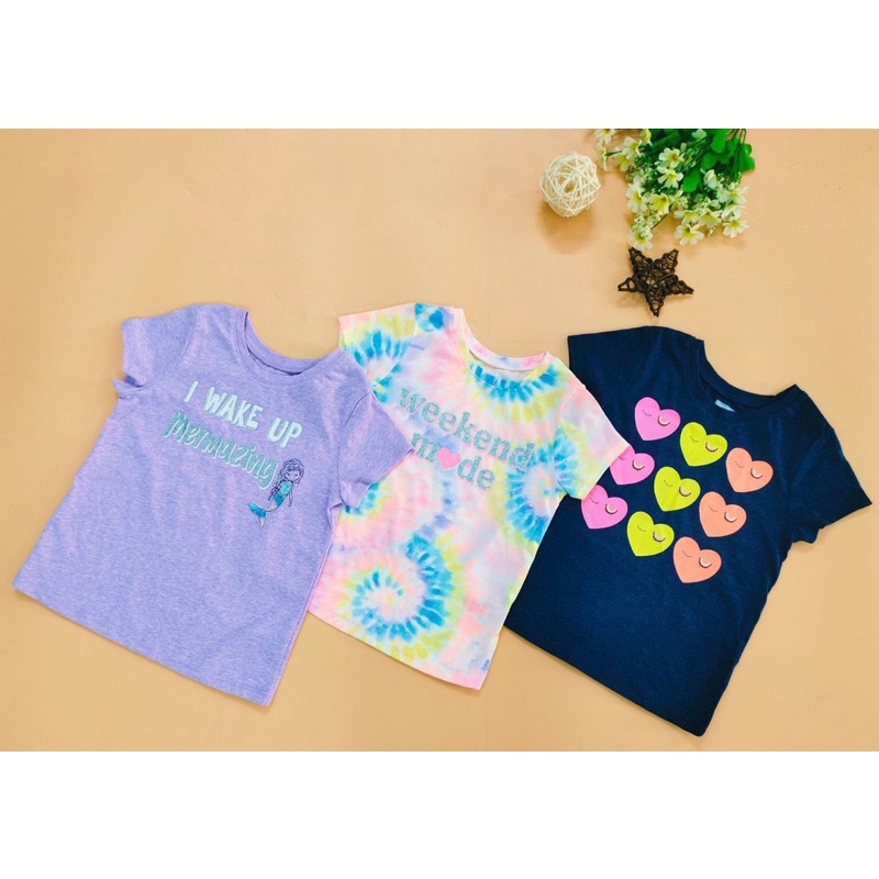 [Size 4T] Áo thun cho bé gái 13-17kg thun cotton xuất dư Garanimals - 4T AGG AGS AGP