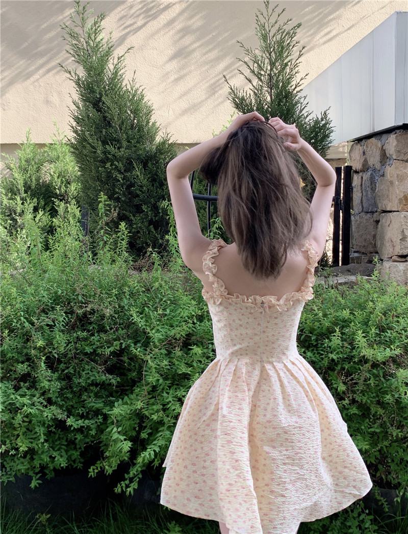 Đầm không tay Họa Tiết Hoa Phong Cách Retro Thời Trang | BigBuy360 - bigbuy360.vn