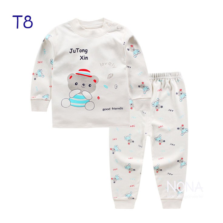 [ HÀNG MỚI VỀ ] Bộ thu đông cotton xuất hàn cho bé trai - bé gái