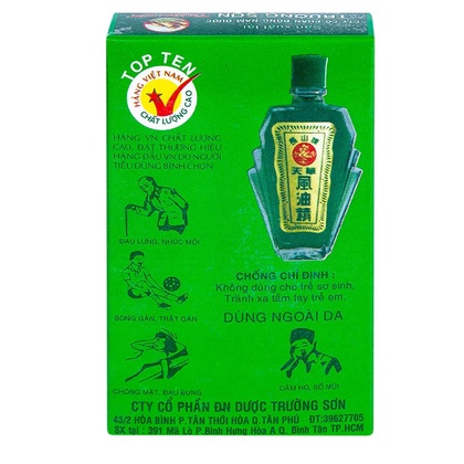 Dầu gió xanh Thiên Thảo- Chai 12ml Trường Sơn