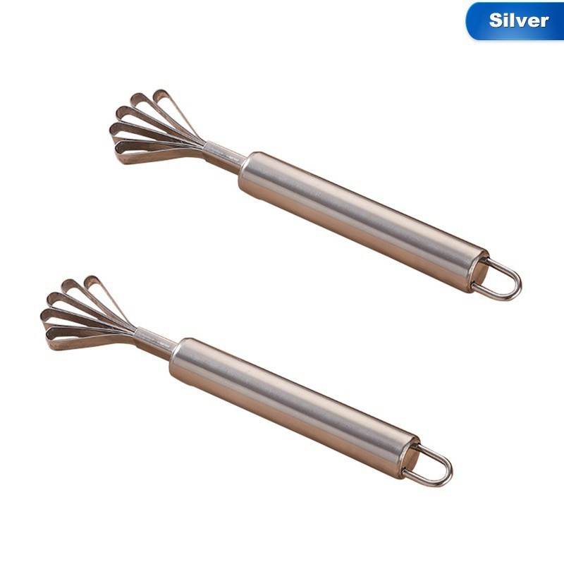 Dụng cụ cạo dừa loại bỏ vảy cá thủy hải sản bằng thép không gỉ tiện lợi cho nhà bếp