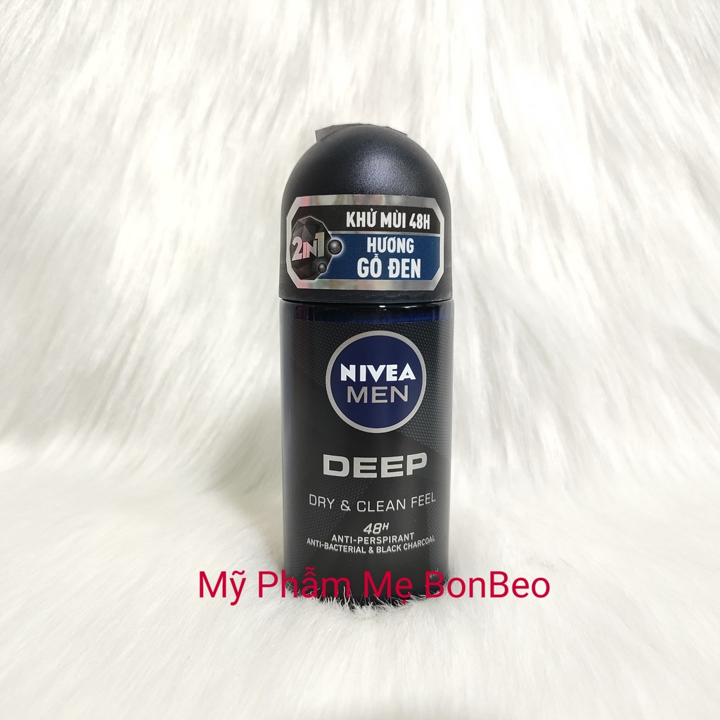 Lăn ngăn mùi Nivea Men than hoạt tính 50ml