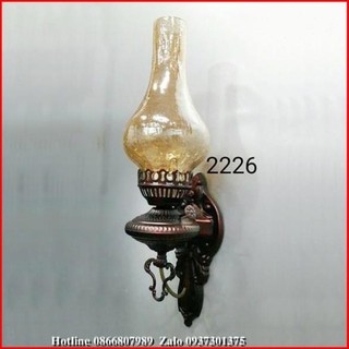 Đèn tường trang trí hình đèn dầu t2226 tặng kèm bóng đèn led