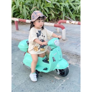 Xe máy điện trẻ em Vespa Q518 - Có nhạc, đèn (1-4 tuổi)