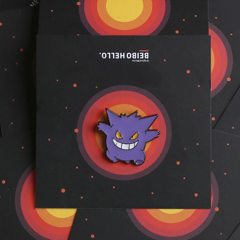 Huy Hiệu Cài Áo Kim Loại Hình Chú Vịt Kabi Beast Gengar Kiểu Nhật Bản Sáng Tạo