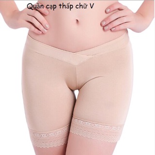 Quần mặc trong váy bầu cạp chéo