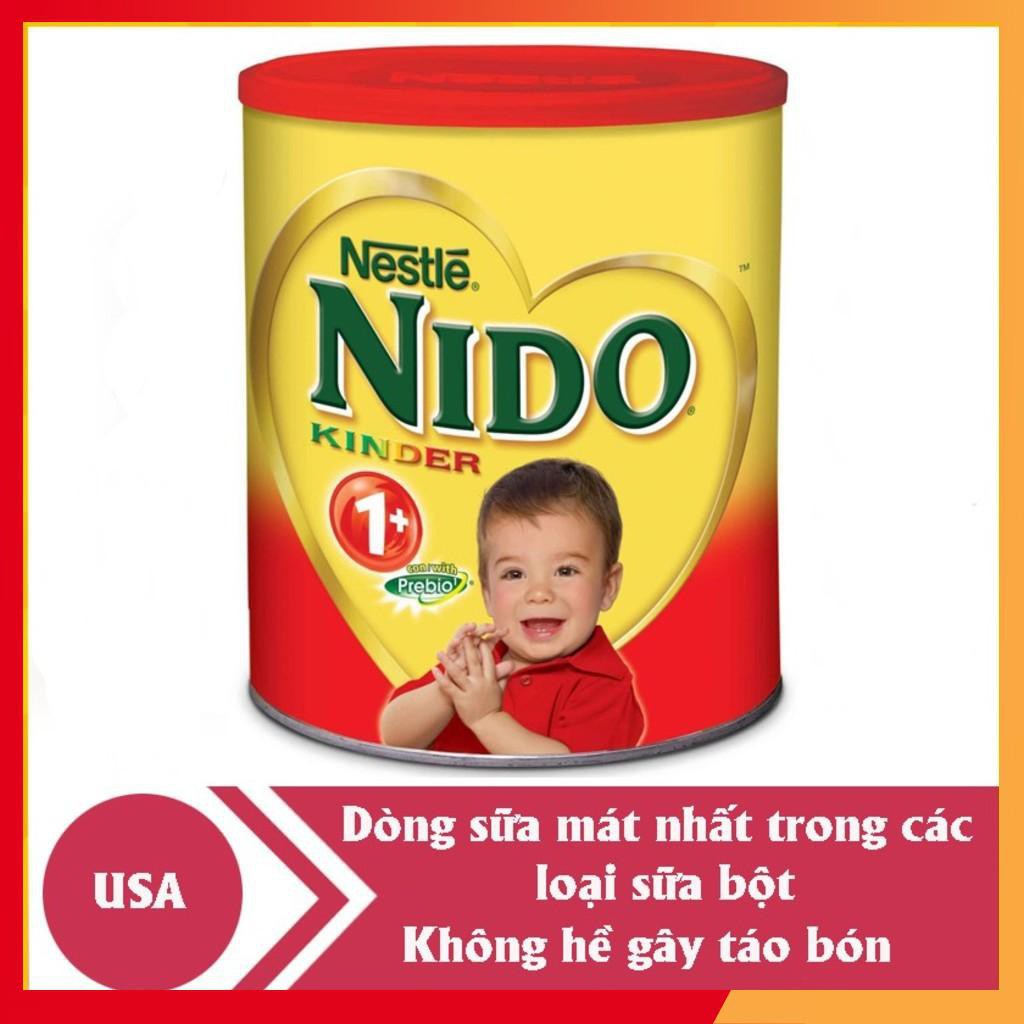 [8/2021] Sữa NIDO nắp đỏ 1,6kg hàng Mỹ