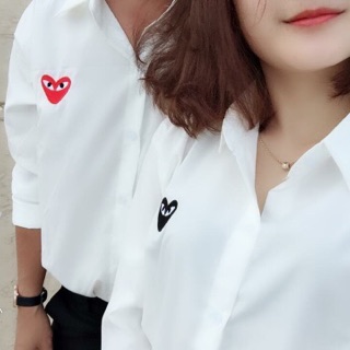 ÁO SƠMI THÊU TIM ♥️
