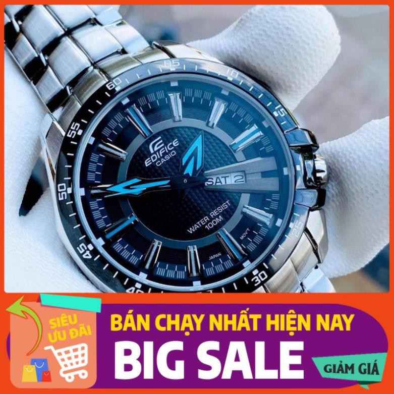 [GIÁ HỦY DIỆT] Đồng hồ-nam-Casio EDIFICE EF-130D-1A2VDF dây kim loại chổng gỉ thép 316l cao cấp chính hãng giá rẻ