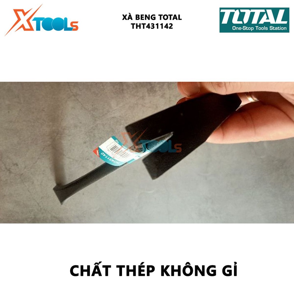 Xà beng TOTAL THT431142 | thanh xà beng kích thước 14&quot;(350mm) x 7/8&quot;(22mm) x 1/2&quot;(12.0mm) [CHÍNH HÃNG] [XTOOLs]