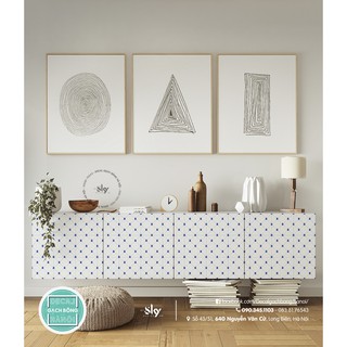 DECAL TRANG TRÍ 𝐒𝐄𝐓 𝐁𝐋𝐔𝐄 𝐃𝐫𝐨𝐩𝐥𝐞𝐭𝐬 - khổ lớn 60x165cm