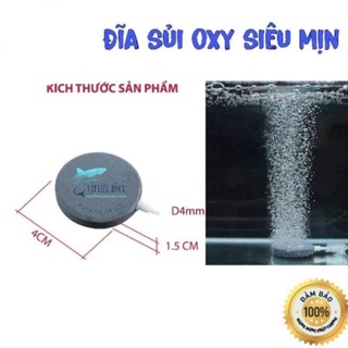 Đĩa sủi oxy siêu mịn, đĩa sủi đá 4cm
